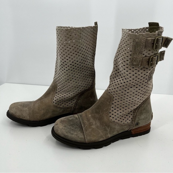 Sorel Womens 7 Major Leather Short Half Calf Boots - Picture 4 of 14